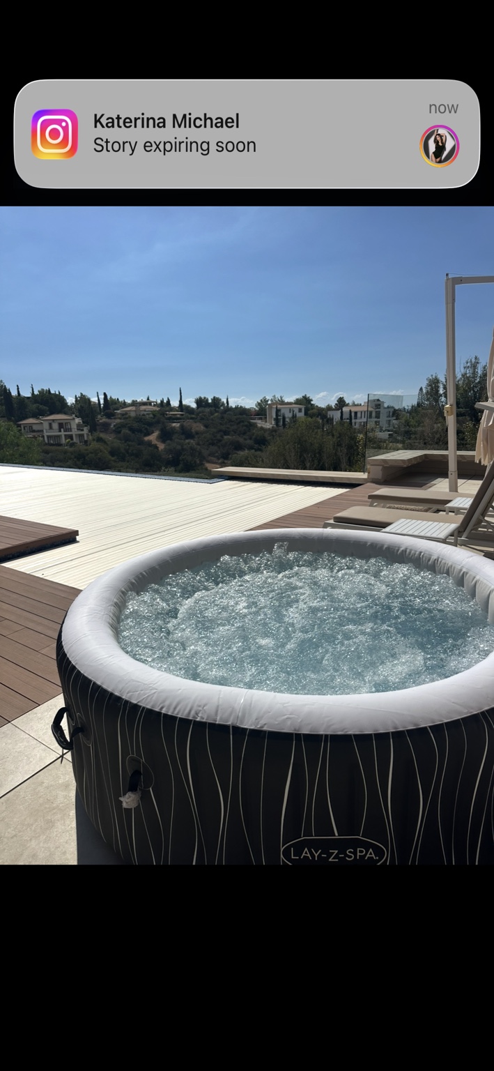 Real Hot Tub Hire Cyprus installation 1