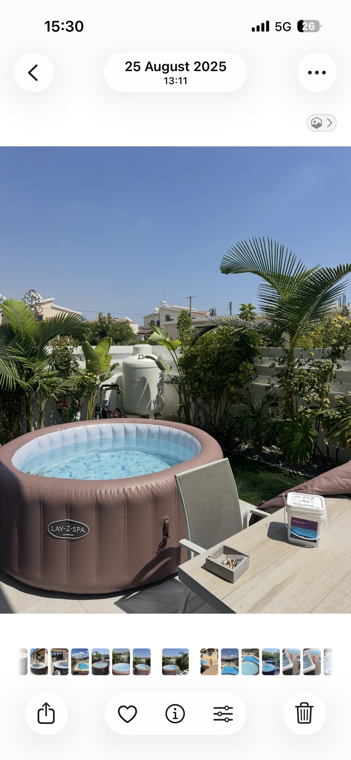 Real Hot Tub Hire Cyprus installation 2